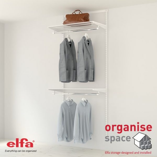 wardrobe London,  London wardrobe, wardrobe, closet maid, Shelves, cupboard, wardrobe, Elfa London, Elfa, storage, metal shelves, wire shelves, storage goals, organise, space, shelf, wire shelf, store, modular shelves, hooks, valet rail, shelves London, 