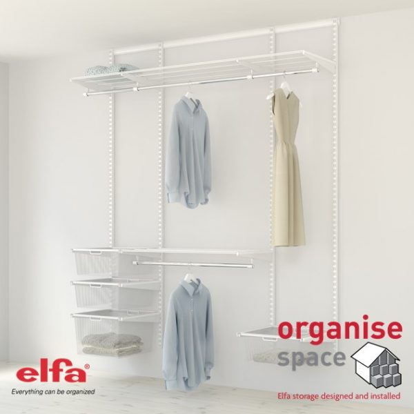 wardrobe London,  London wardrobe, wardrobe, closet maid, Shelves, cupboard, wardrobe, Elfa London, Elfa, storage, metal shelves, wire shelves, storage goals, organise, space, shelf, wire shelf, store, modular shelves, hooks, valet rail, shelves London, 