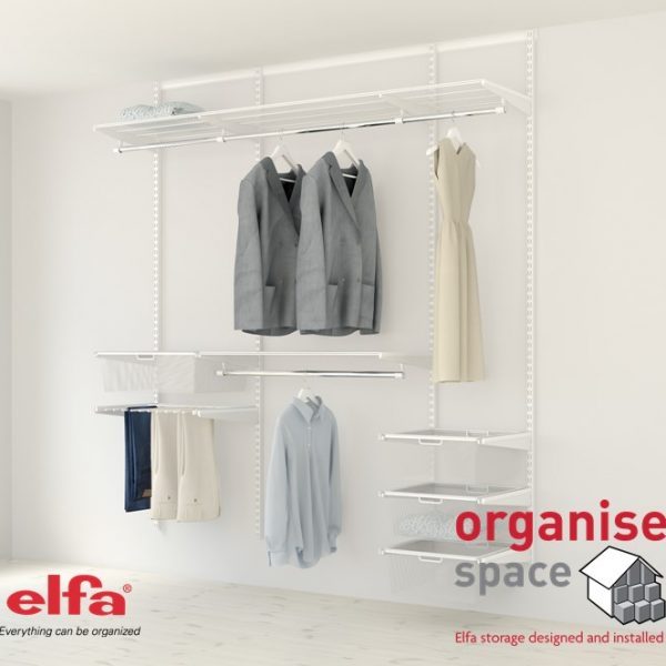 wardrobe London,  London wardrobe, wardrobe, closet maid, Shelves, cupboard, wardrobe, Elfa London, Elfa, storage, metal shelves, wire shelves, storage goals, organise, space, shelf, wire shelf, store, modular shelves, hooks, valet rail, shelves London, 