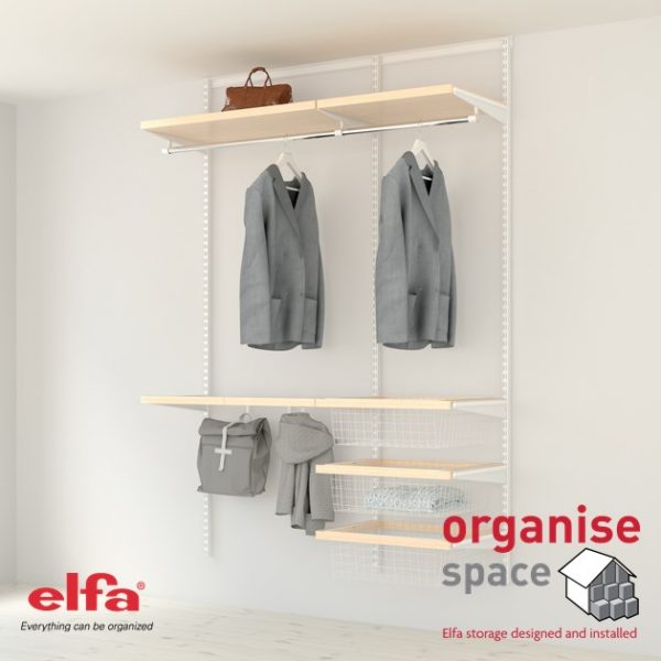 wardrobe London,  London wardrobe, wardrobe, closet maid, Shelves, cupboard, wardrobe, Elfa London, Elfa, storage, metal shelves, wire shelves, storage goals, organise, space, shelf, wire shelf, store, modular shelves, hooks, valet rail, shelves London, 