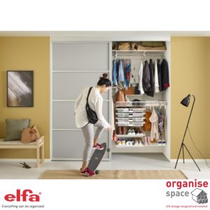 Wardrobe Elfa Standard white - Organisespace