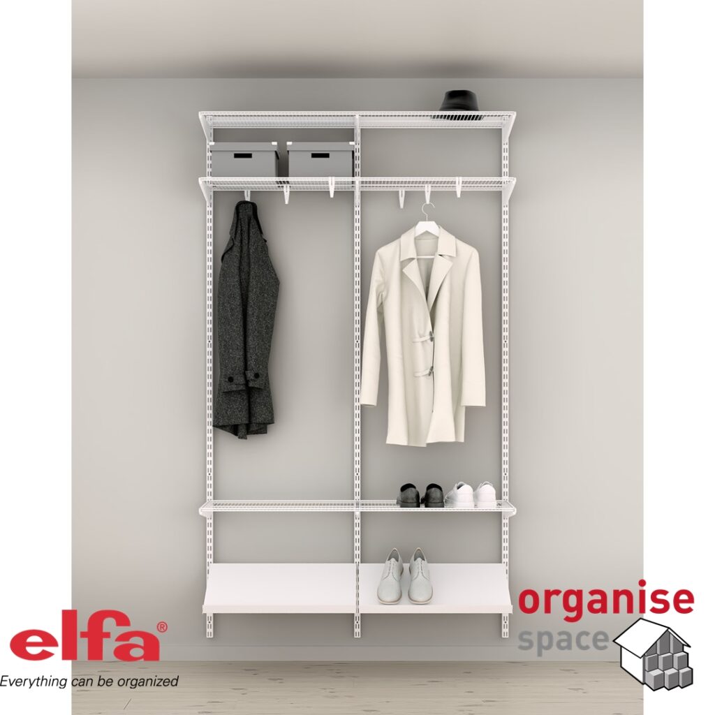 hallway organiser, hallwayorganization, hallwaydecor, elfa, organizespace, entryway, closetorganization, coatstorage, shoestorage, homedecor, homeorganization