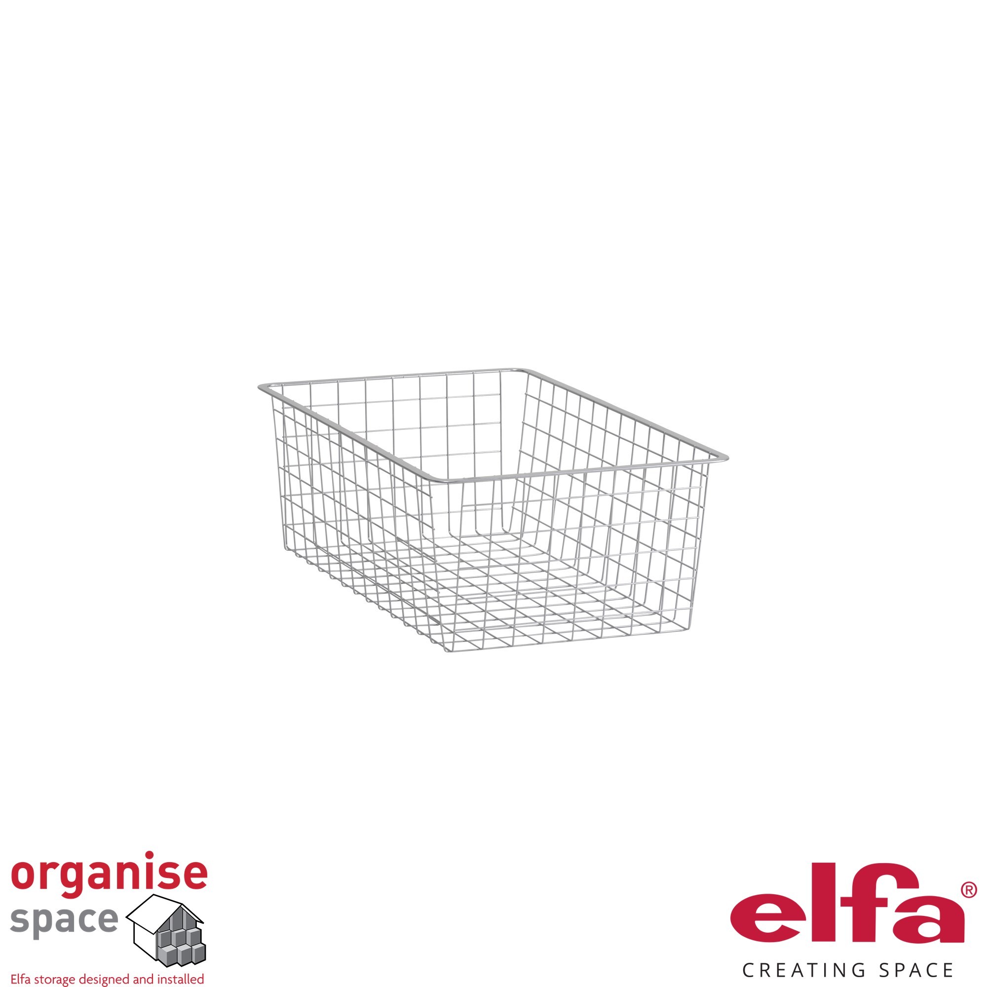 Elfa 135210 – Functional wire drawer W:30 D:50 H:18 White for larger items.