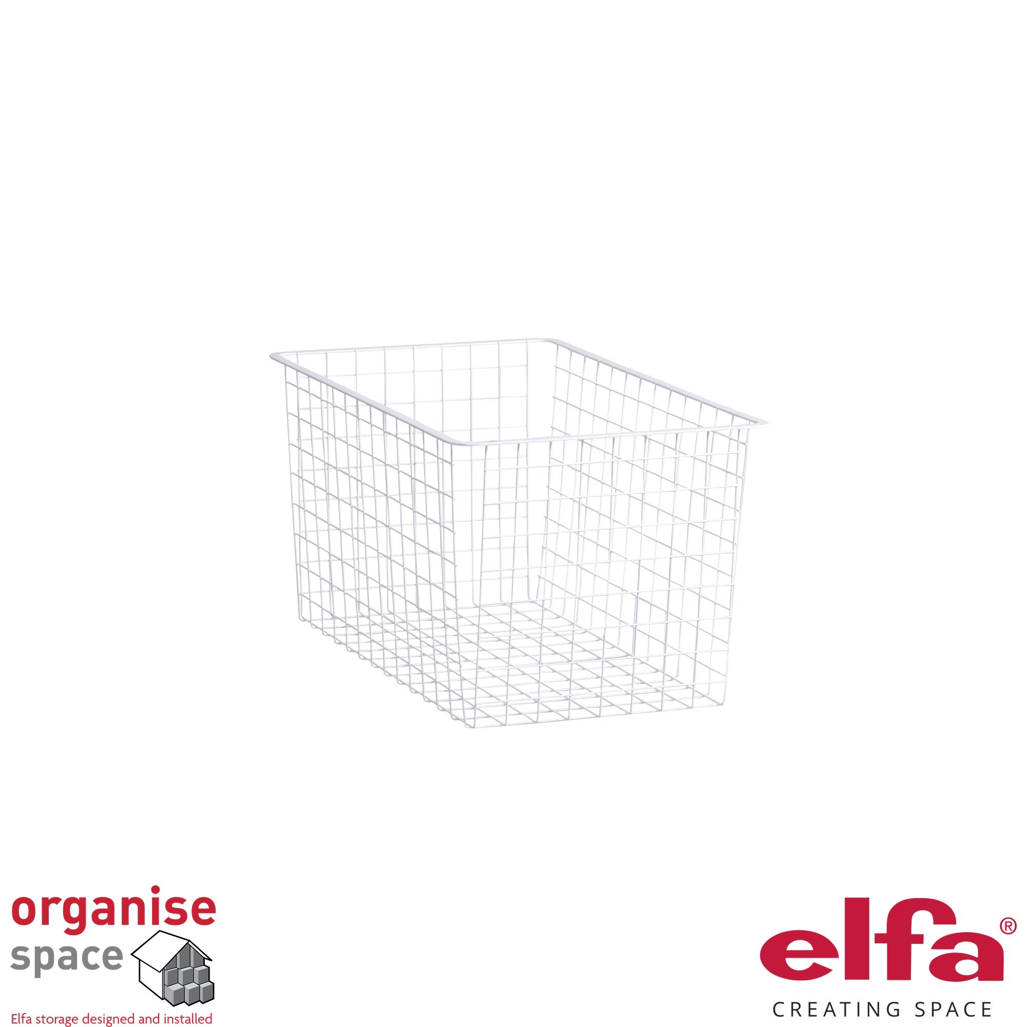 Elfa 135290 – Durable and efficient mesh drawer W:30 D:50 H:18 White for Elfa frames.