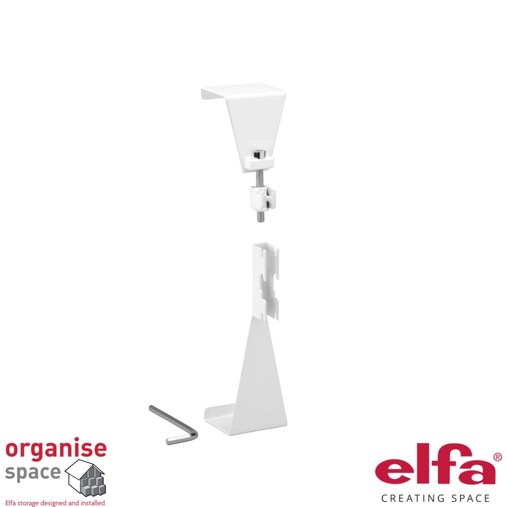 Elfa 330410 – Over door hook White, providing secure and convenient hanging storage over doors.