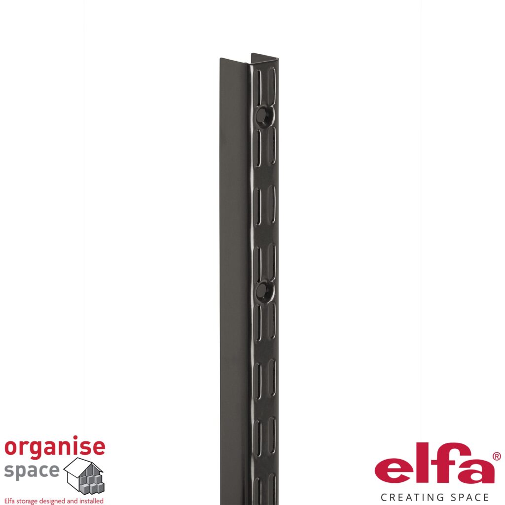 Elfa 427925 extension hang standard H115 Graphite – 115cm graphite extension hanging standard. Organise Space – Elfa Experts. 427925