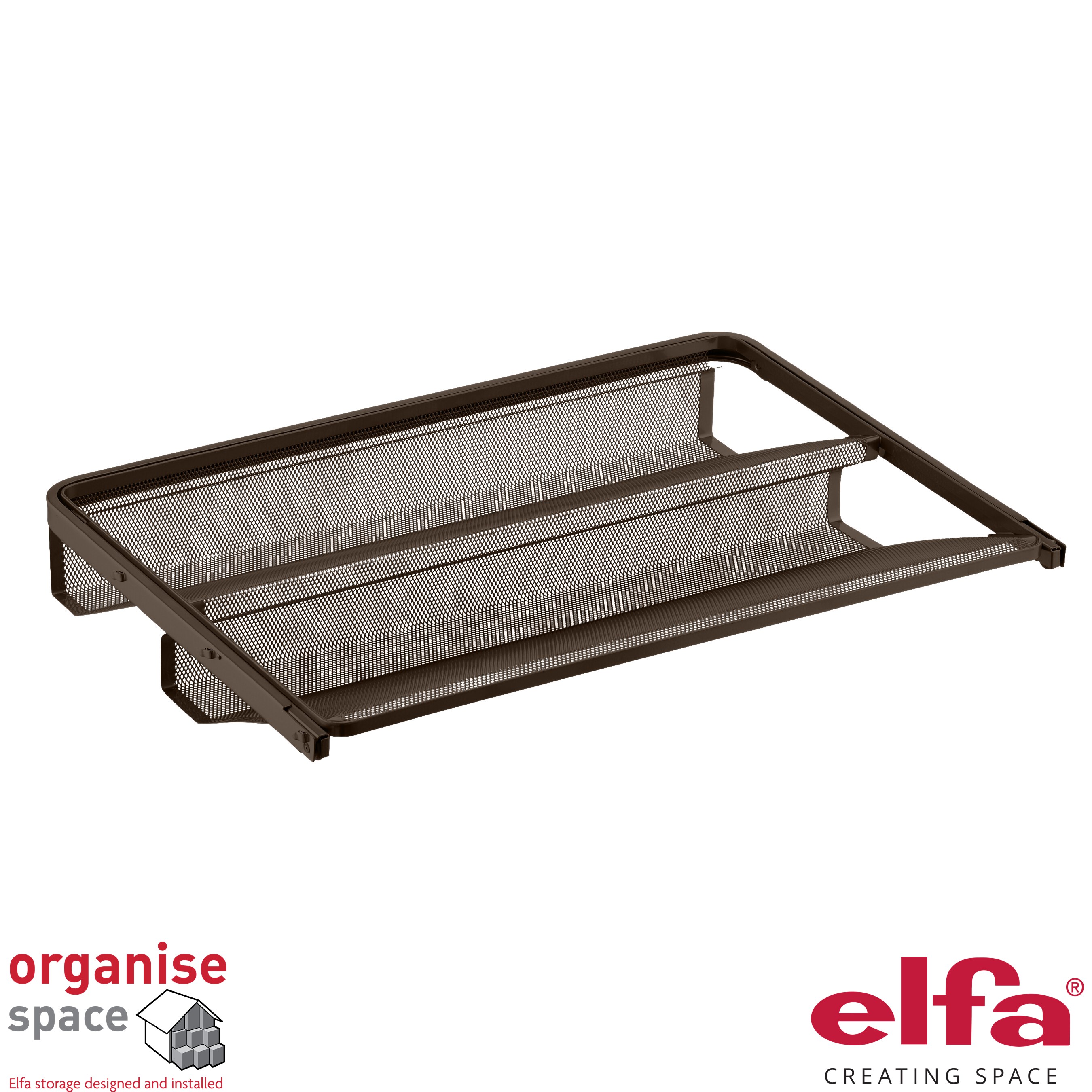 Elfa Gliding Shoe Shelf W60D40 Graphite