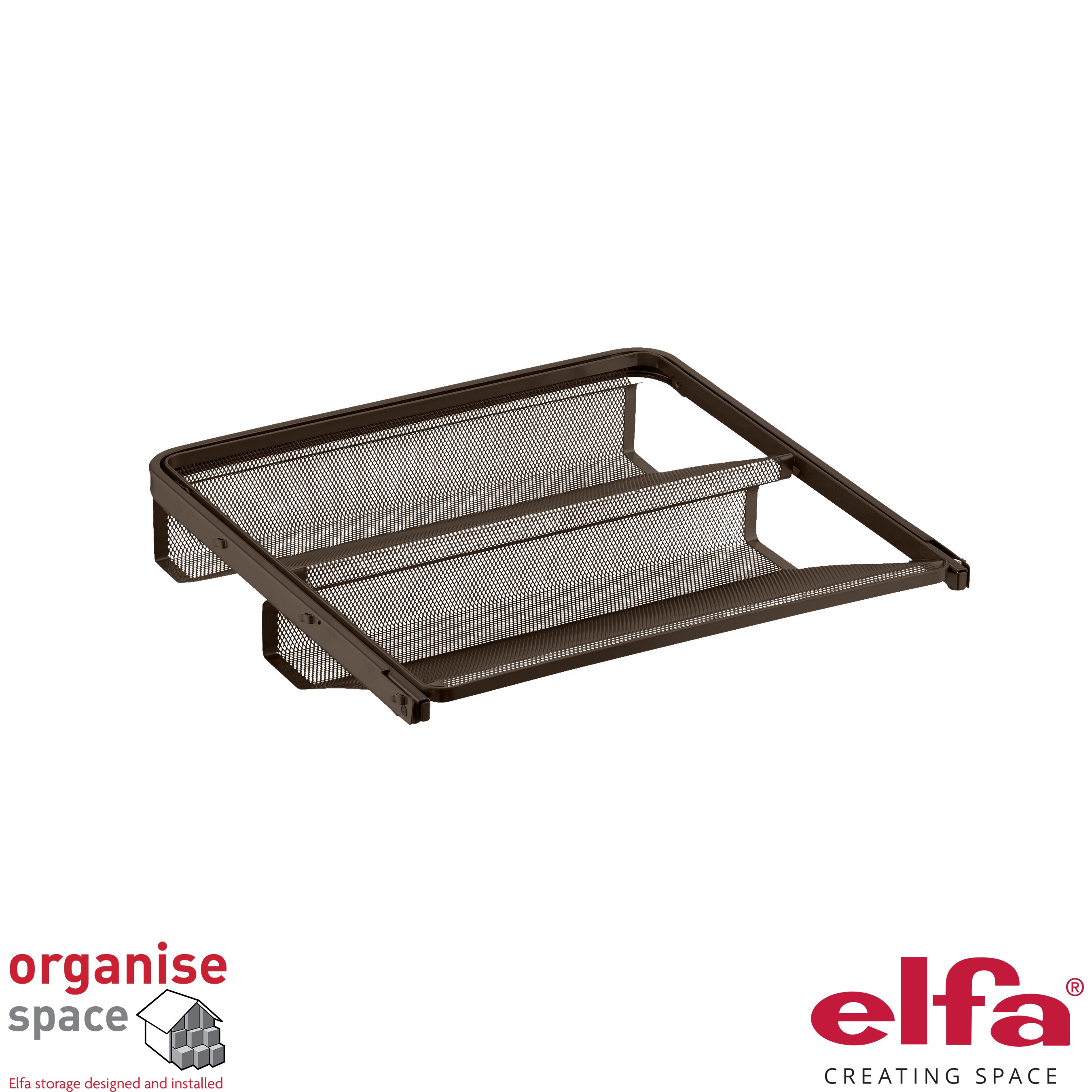 Elfa Gliding Shoe Shelf W45D40 Graphite