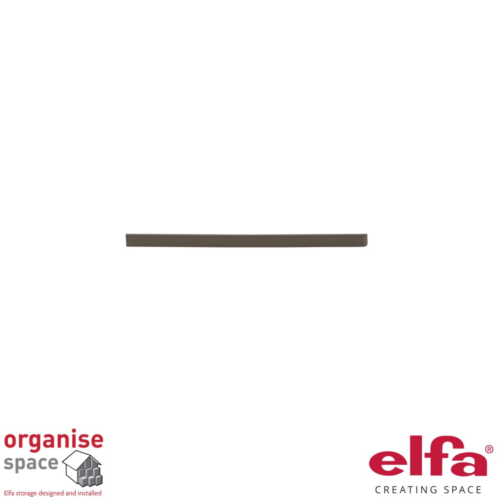 Elfa bracket cover D30 left Graphite, Elfa D30 cover for wardrobe Graphite, 601225