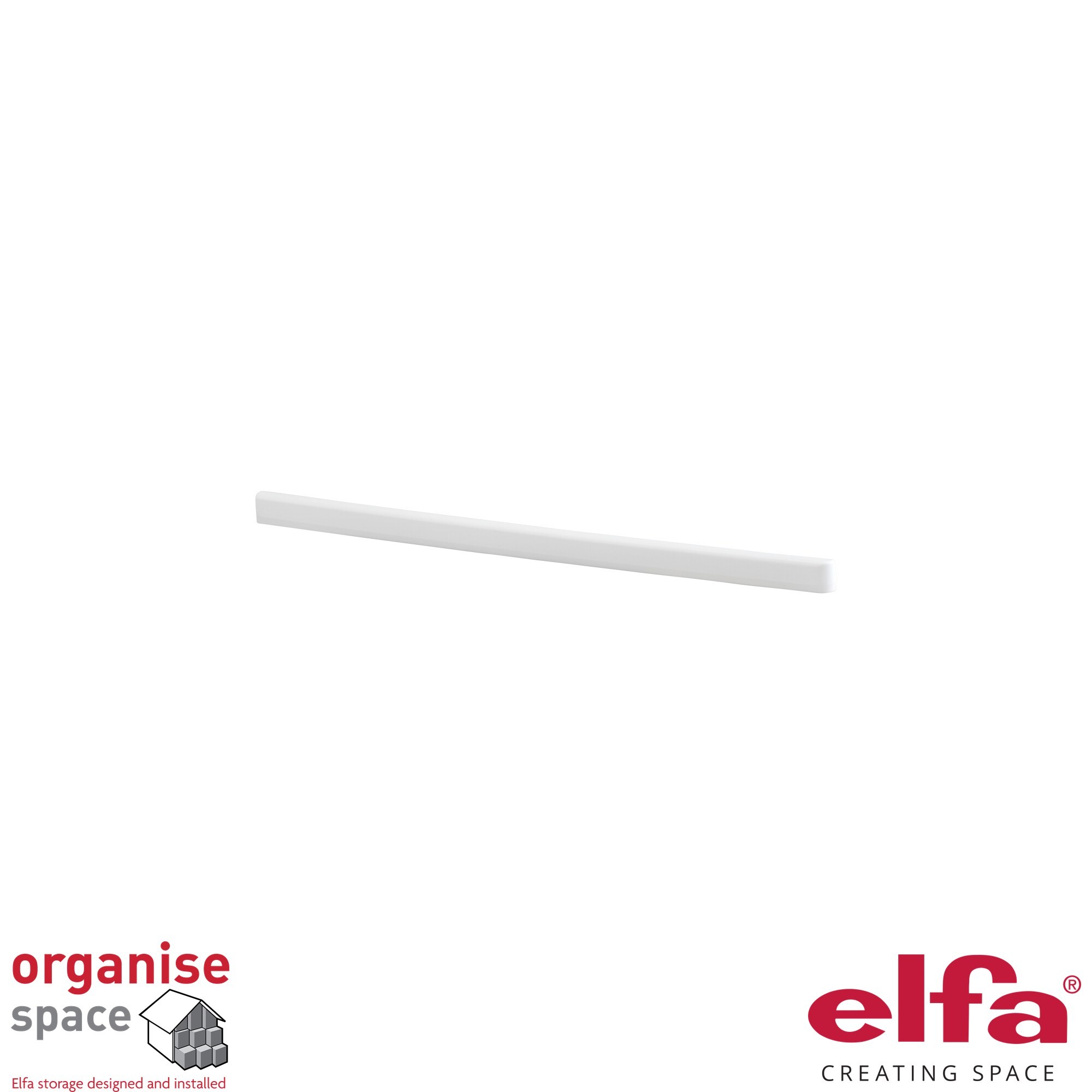 Elfa bracket cover D30 right White, Elfa D30 cover for wardrobe White, 601318
